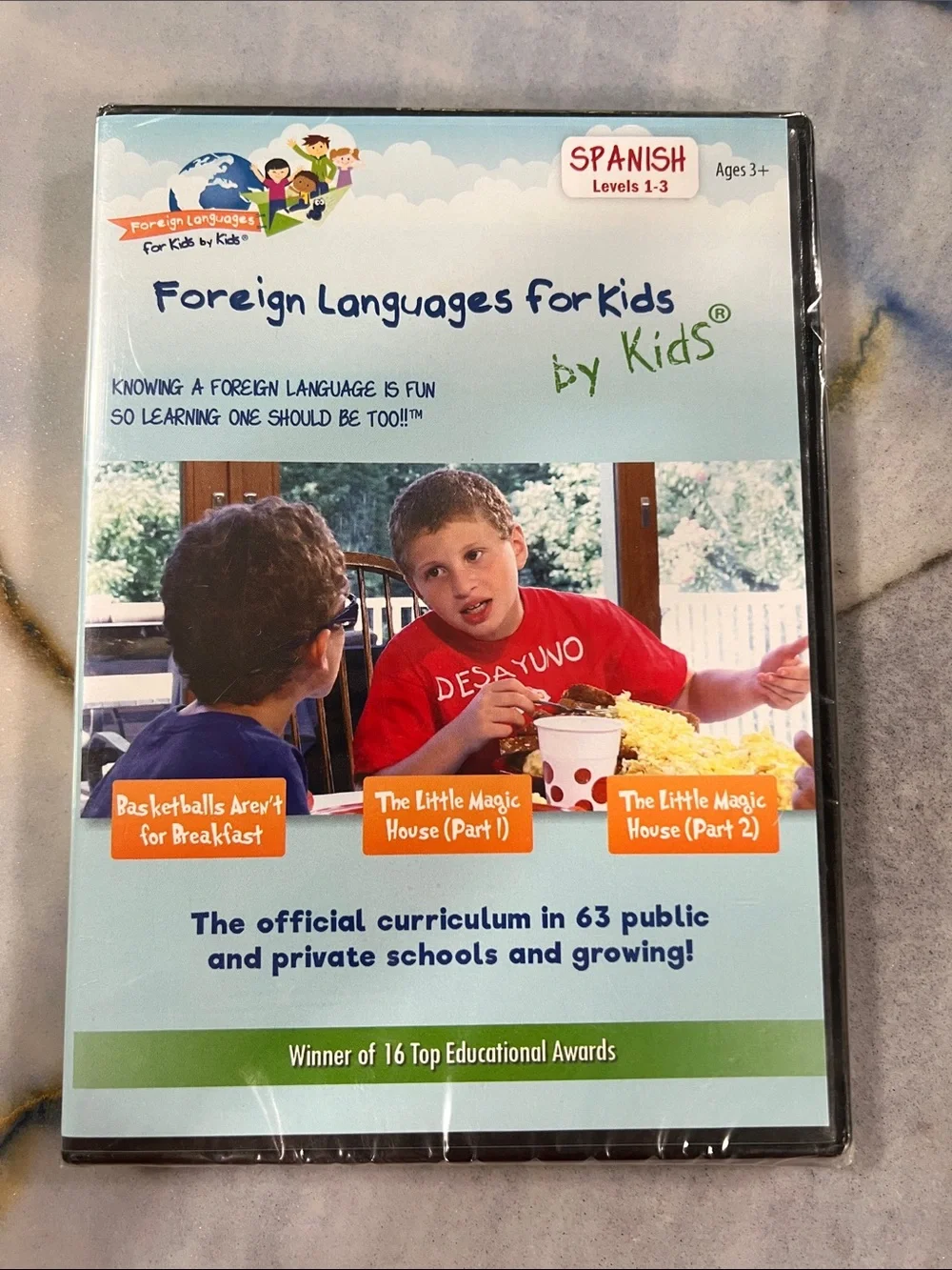 Foreign Languages for Kids Spanish Levels 1-3 - Blue Educational DVD